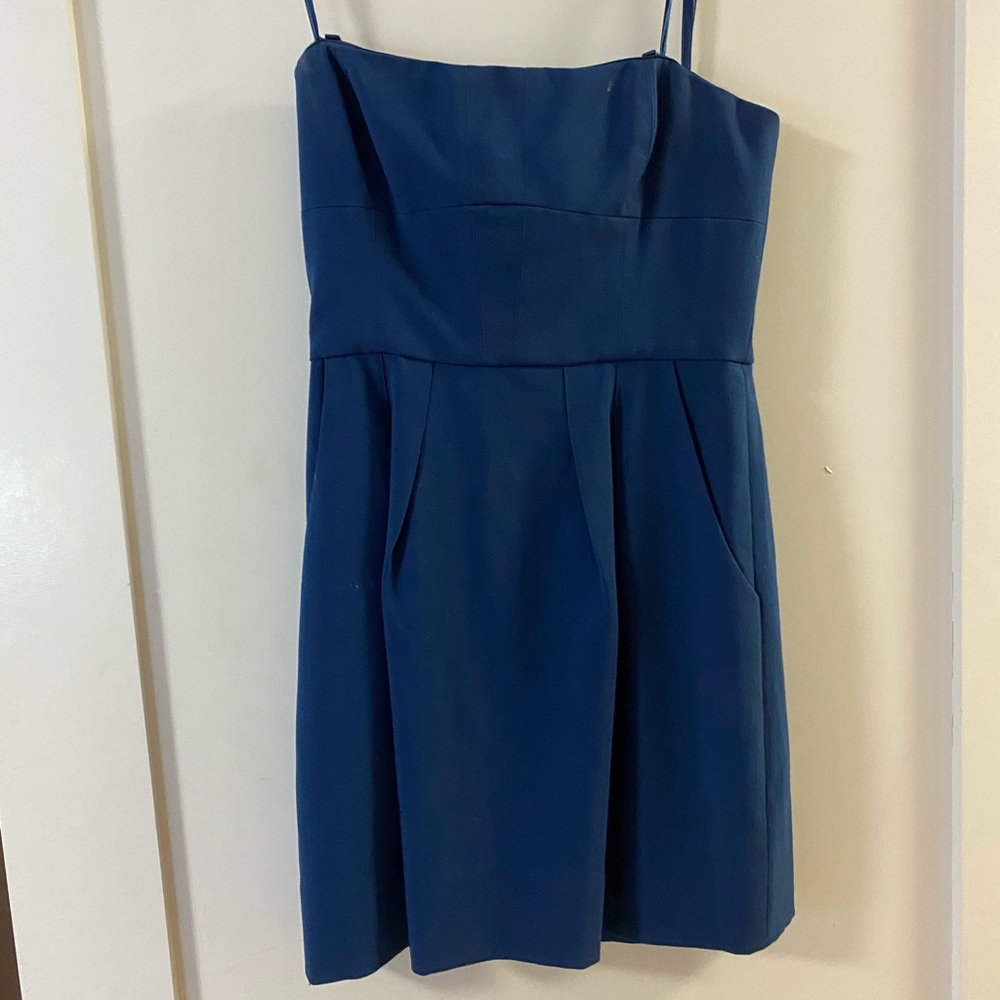 BCBG Teal Strapless Mini Dress